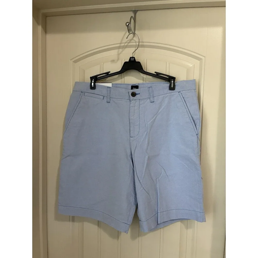 GAP Flat Front  Chino Shorts  Blue 9
